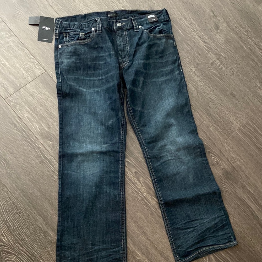 Men’s silver zac relaxed fit jean W38 L32